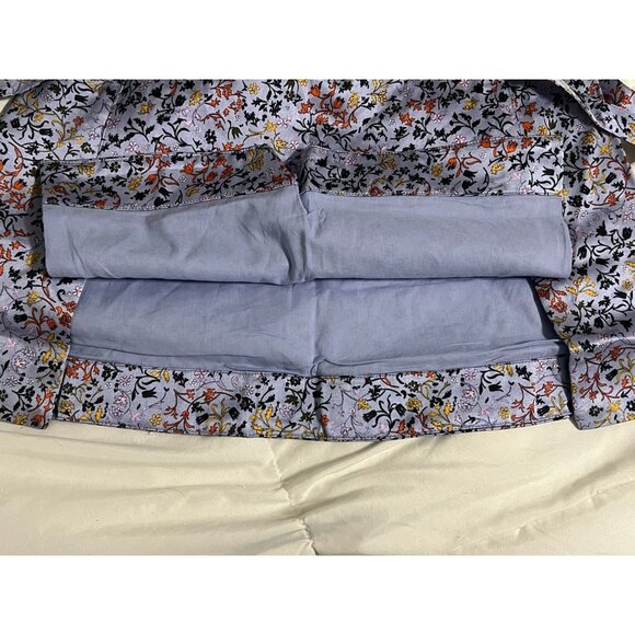 Elliette Floral Mini Skirt With Side Ties Silk Blend Size 2 - Picture 4 of 13